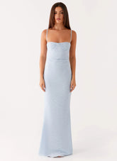Anna Sophia Maxi Dress - Blue