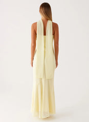 Under The Pagoda Maxi Dress - Yellow