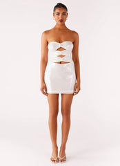 Clyra Sequin Mini Dress - Ivory