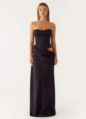 Emory Corset Maxi Dress - Black