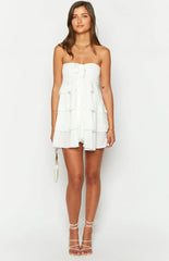 Miller White Strapless Mini Dress