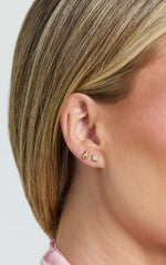 Gigi 9 Pack Stud Earrings in Gold