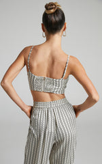Rosetti Top - Bralette Top in Chain Print