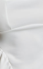 Rae Mini Dress - Fit and Flare Babydoll Mini Dress in White